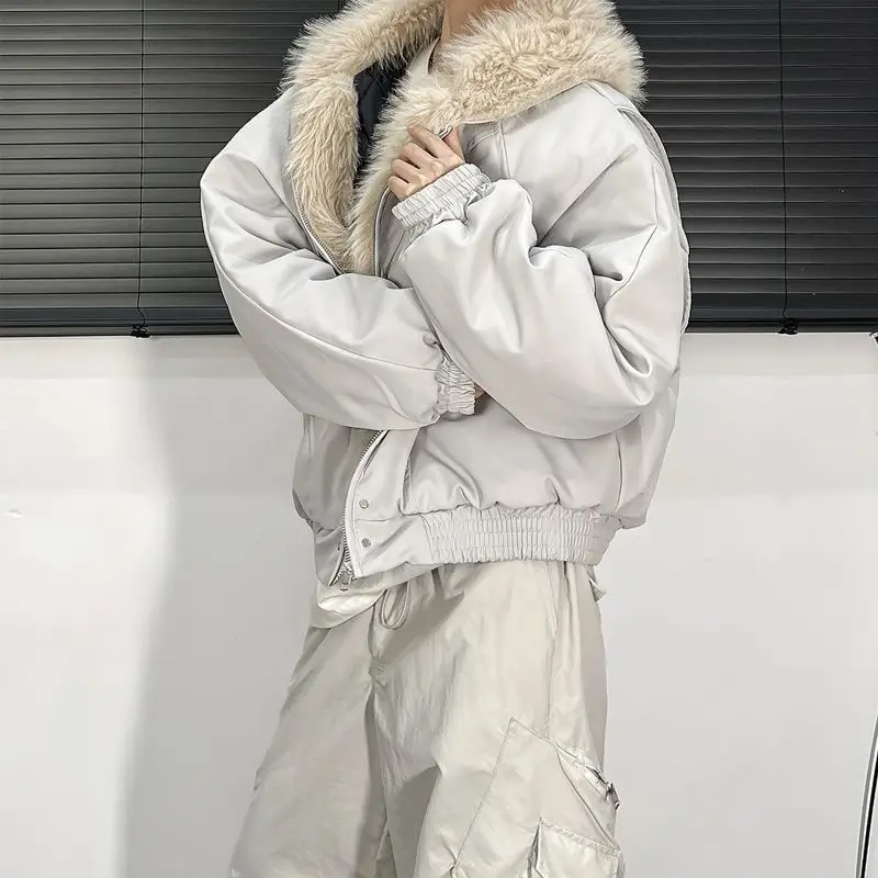 Retro Gaming Jacket - Winter Thick Jacket American Retro Woolen