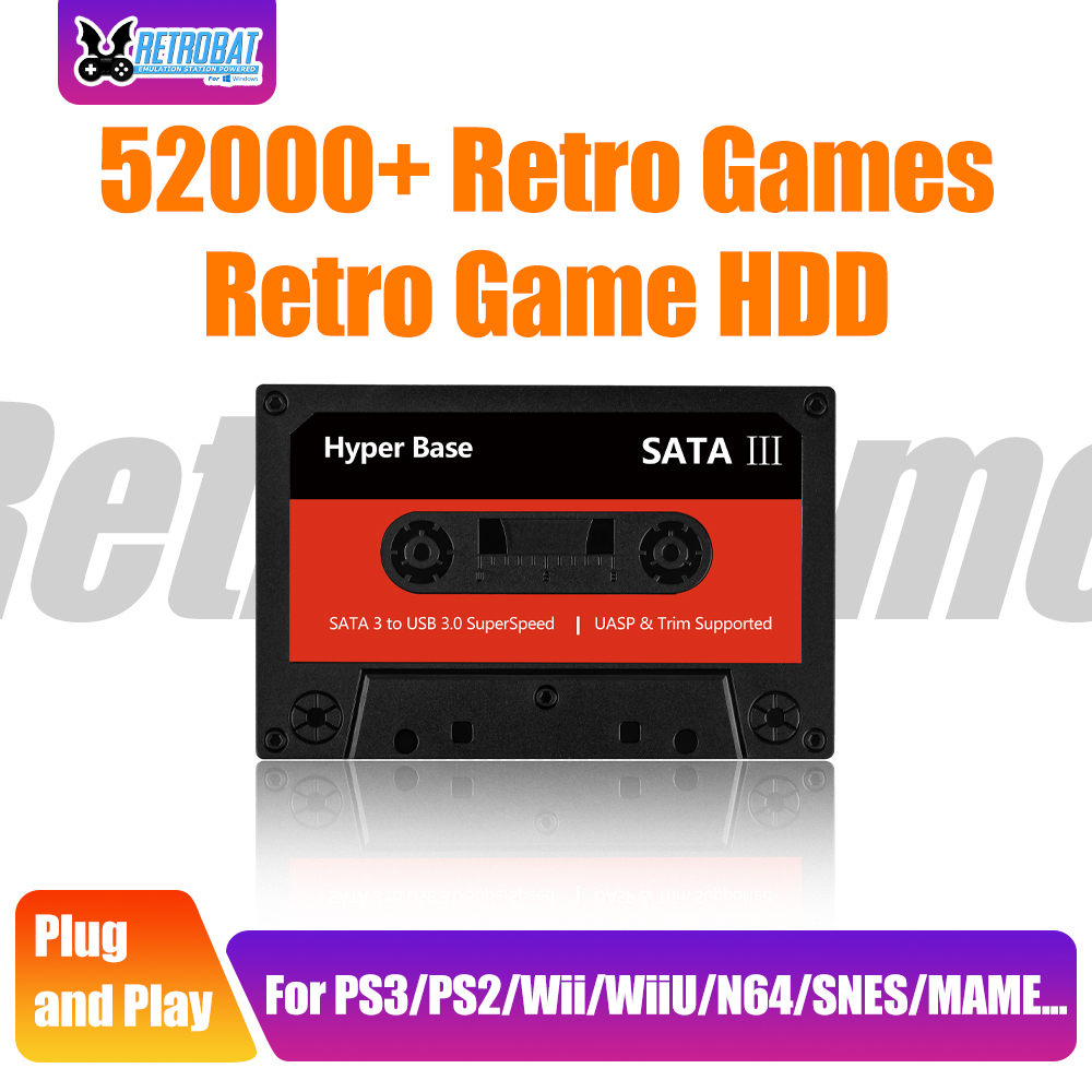 Retro Gaming Hdd - 500GB/2TB Gaming HDD Batocera Retro Game