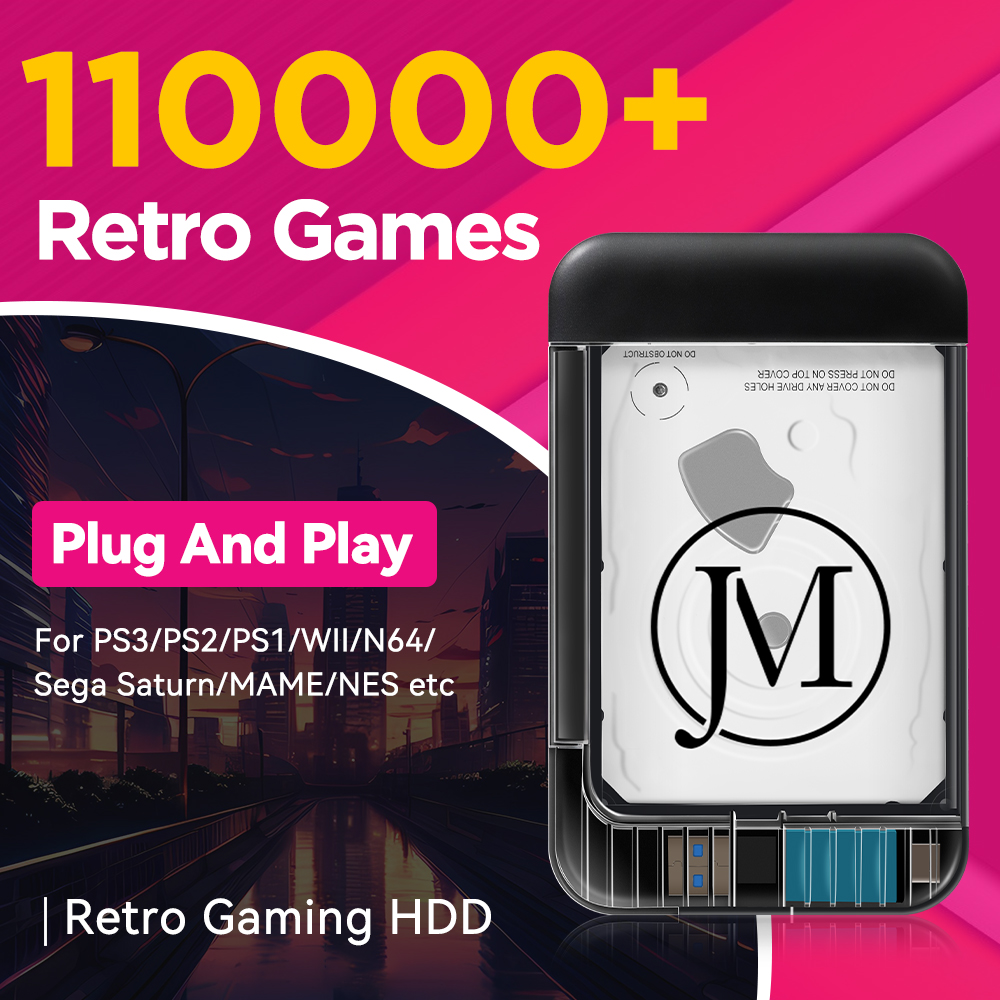 Retro Gaming Hdd - Retro Game HDD With 110000+Retro Games