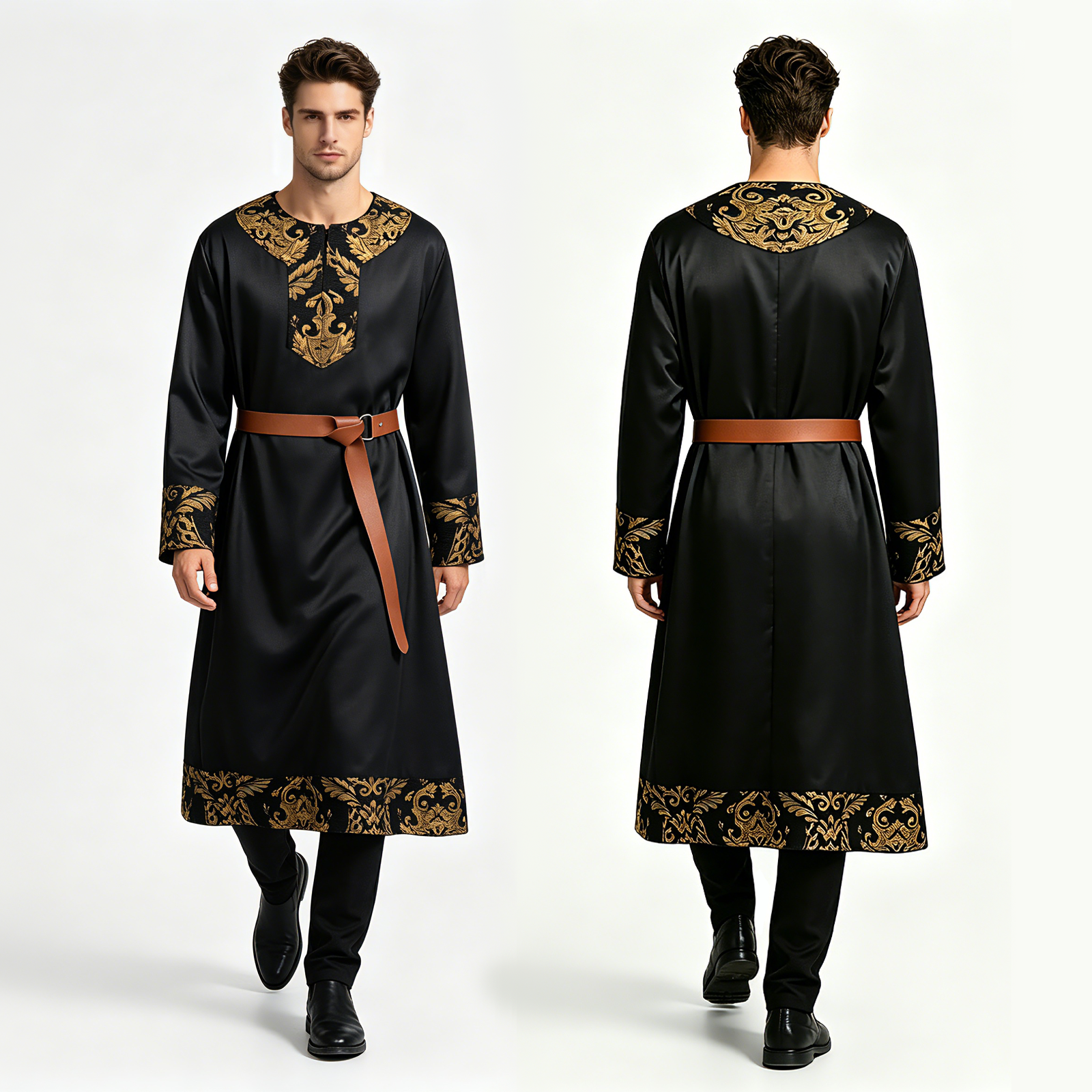 Retro Gaming Jacket - Men's Medieval Renaissance Tunic Robe, Vintage
