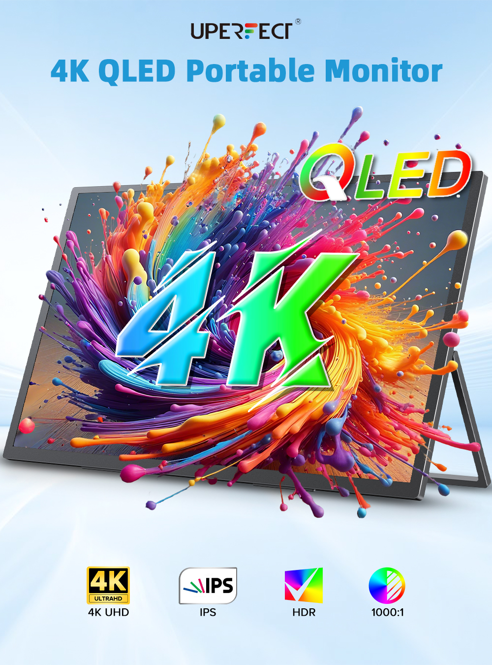UPERFECT 18.4 inch 4K QLED Por - Retro Gaming Monitor reseña y precio