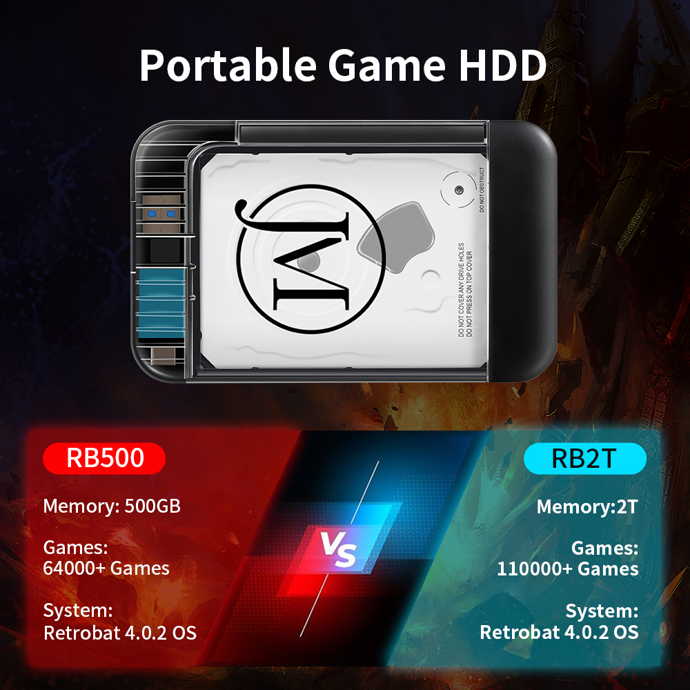 Retrobat 2T Portable  External - Retro Gaming Hdd reseña y precio