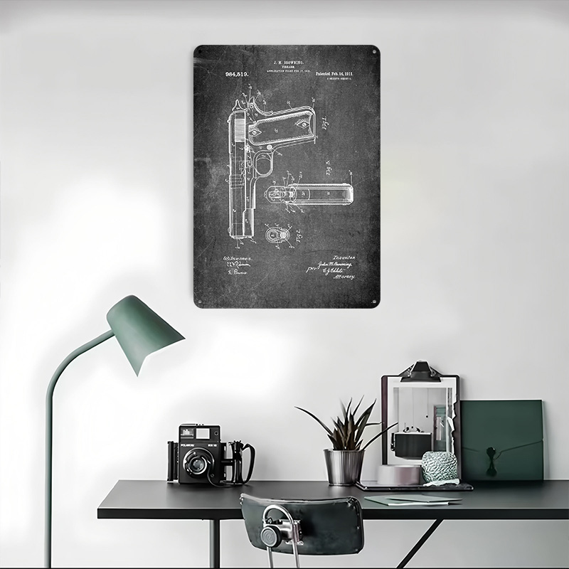 Gun Patent Tinplate Posters Cu - Retro Gaming Gun reseña y precio