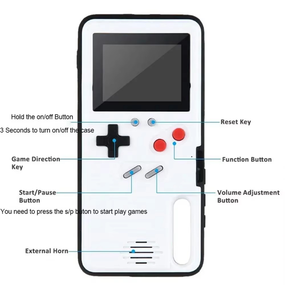 For iPhone 14 16 15 12 13 Pro  - Retro Gaming Gameboy reseña y precio