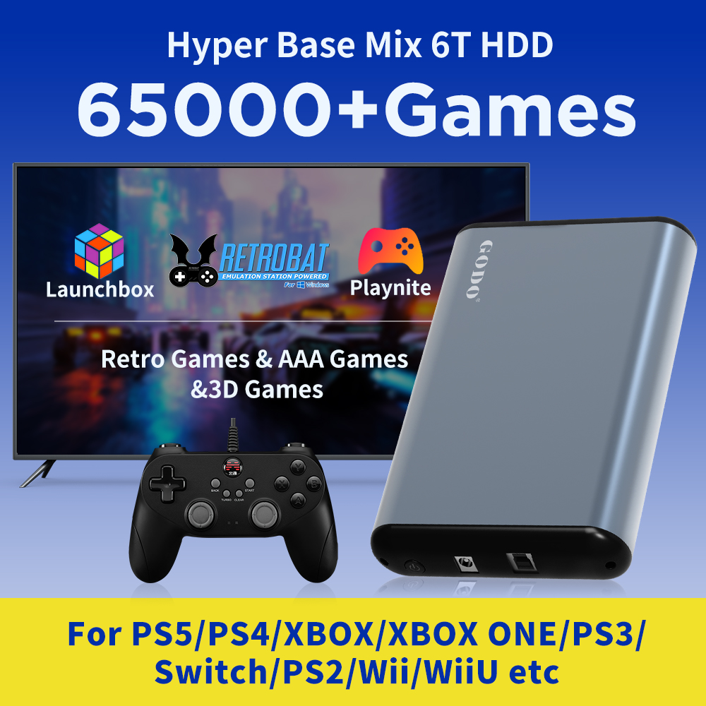 JMachen 6TB Portable Gaming HD - Retro Gaming Hdd reseña y precio