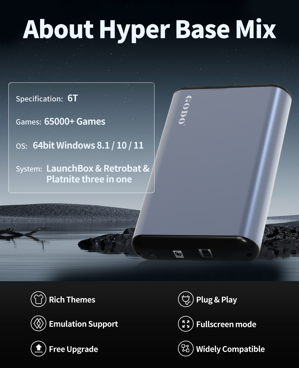 JMachen 6TB Portable Gaming HD - Retro Gaming Hdd reseña y precio