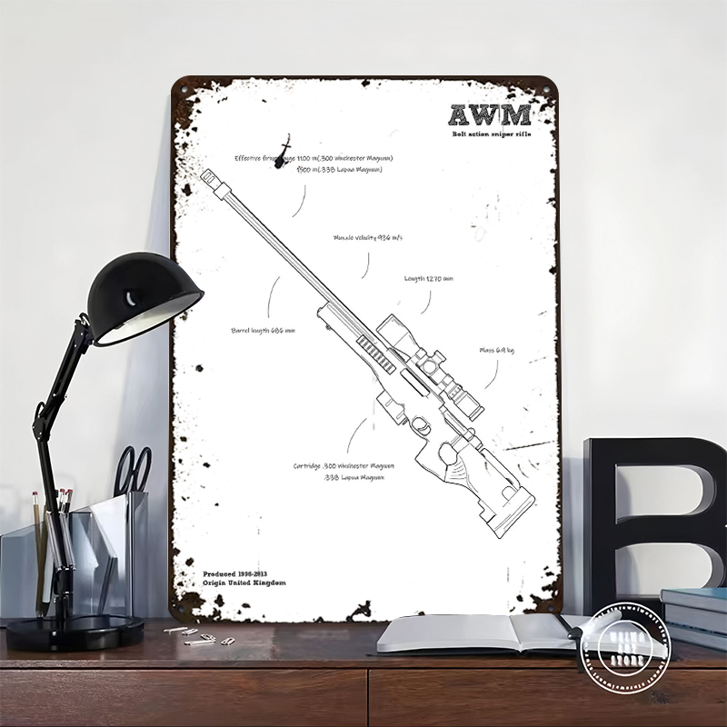 AWM Sniper Rifle Gun UK Tinpla - Retro Gaming Gun reseña y precio
