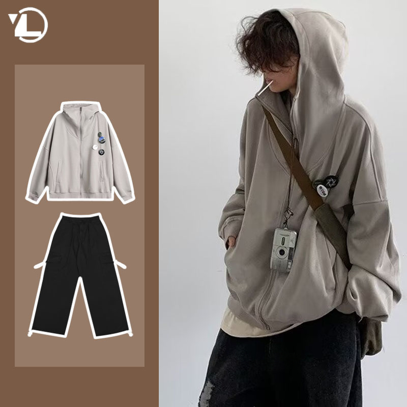 Autumn College Casual Set Men  - Retro Gaming Jacket reseña y precio