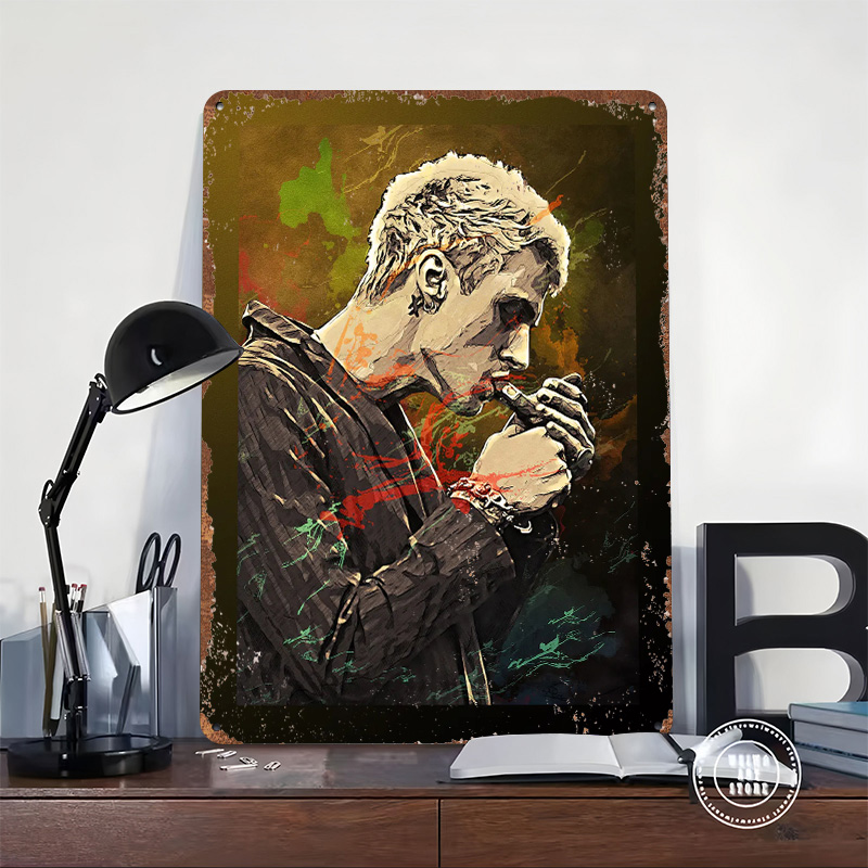 Machine Gun Kelly Tin Poster C - Retro Gaming Gun reseña y precio