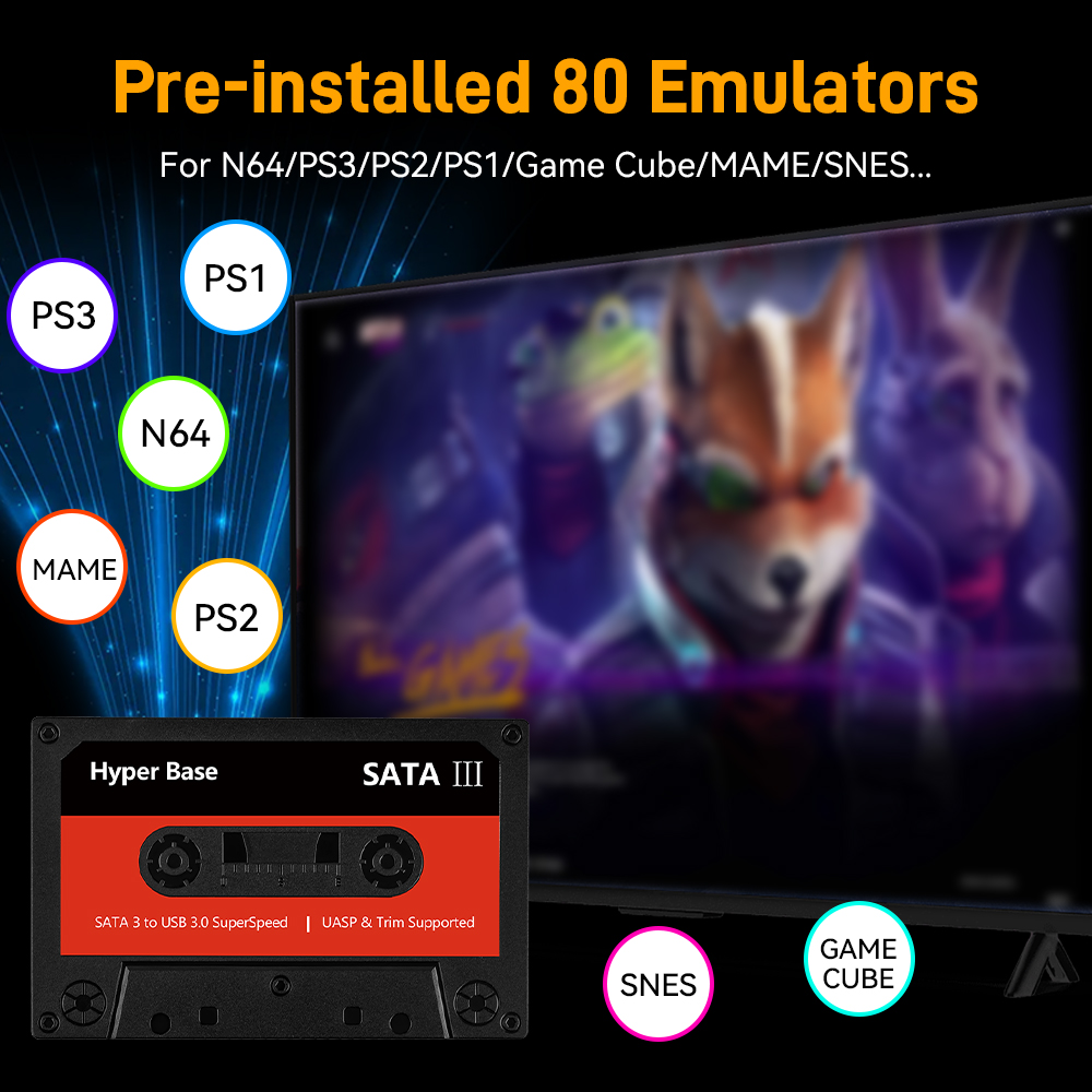 Batocera 500G/2T Emulator Game - Retro Gaming Hdd reseña y precio