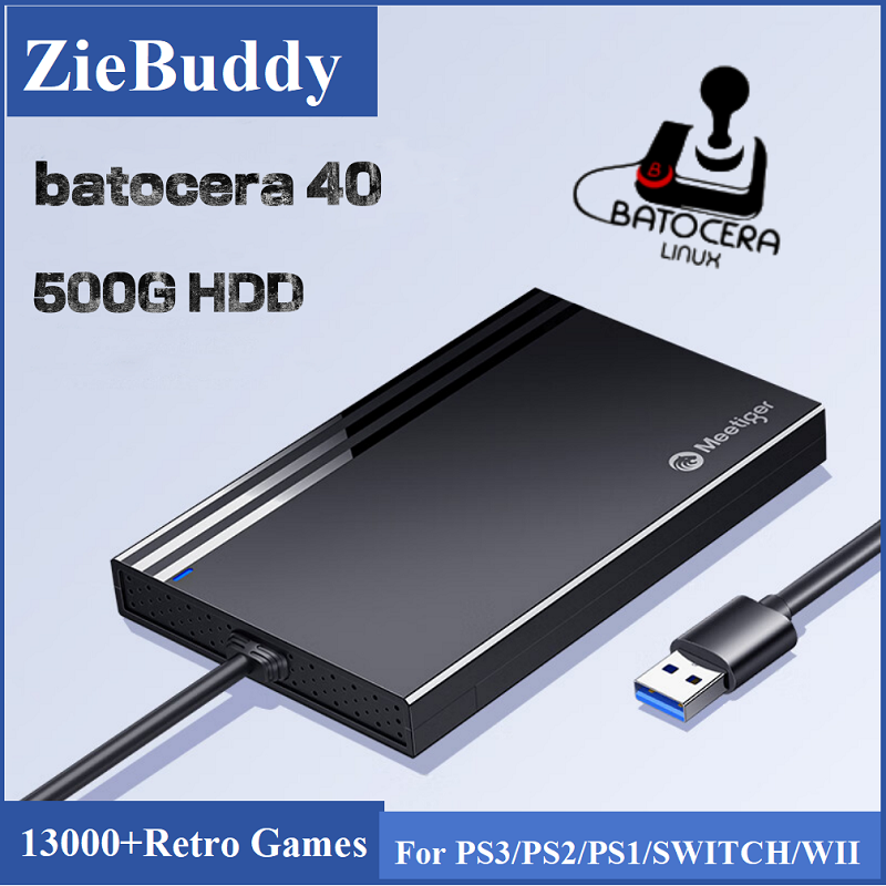 ZieBuddy Batocera 40 Linux 500 - Retro Gaming Hdd reseña y precio