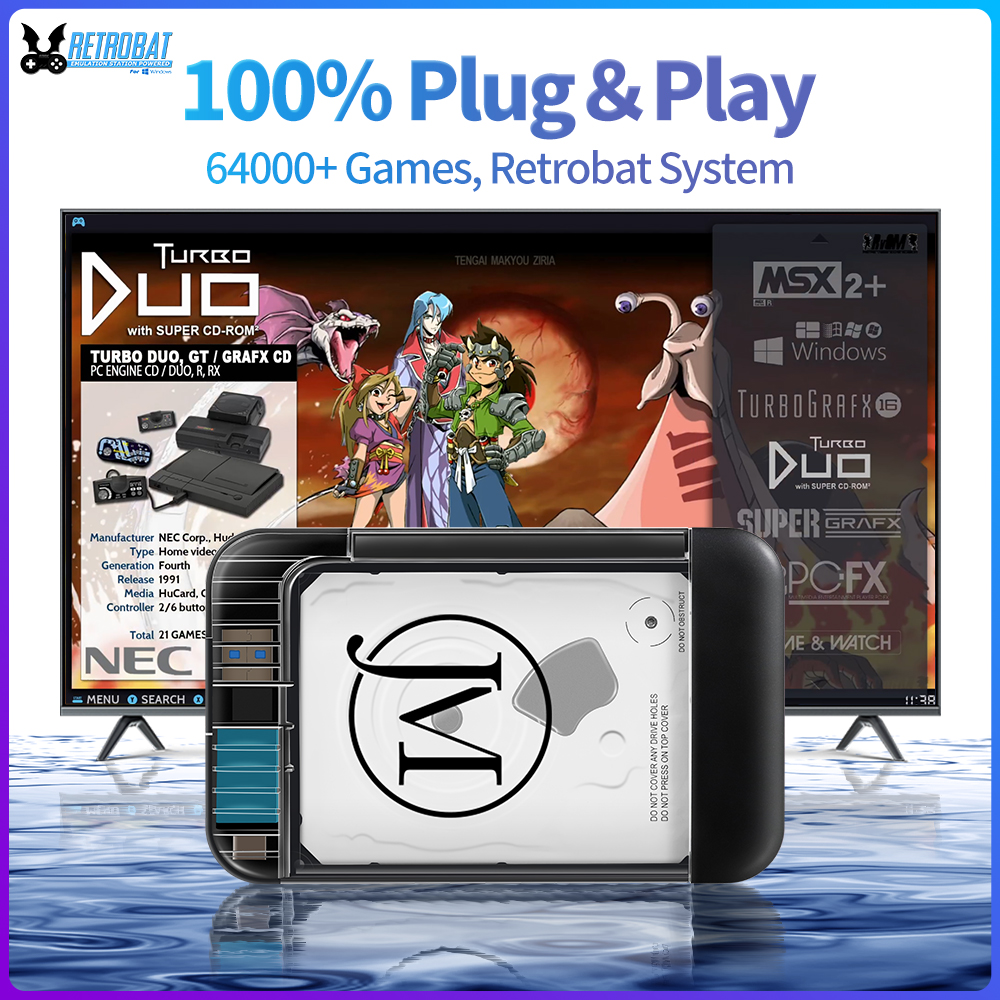 RETROBAT Portable 500G Gaming  - Retro Gaming Hdd reseña y precio