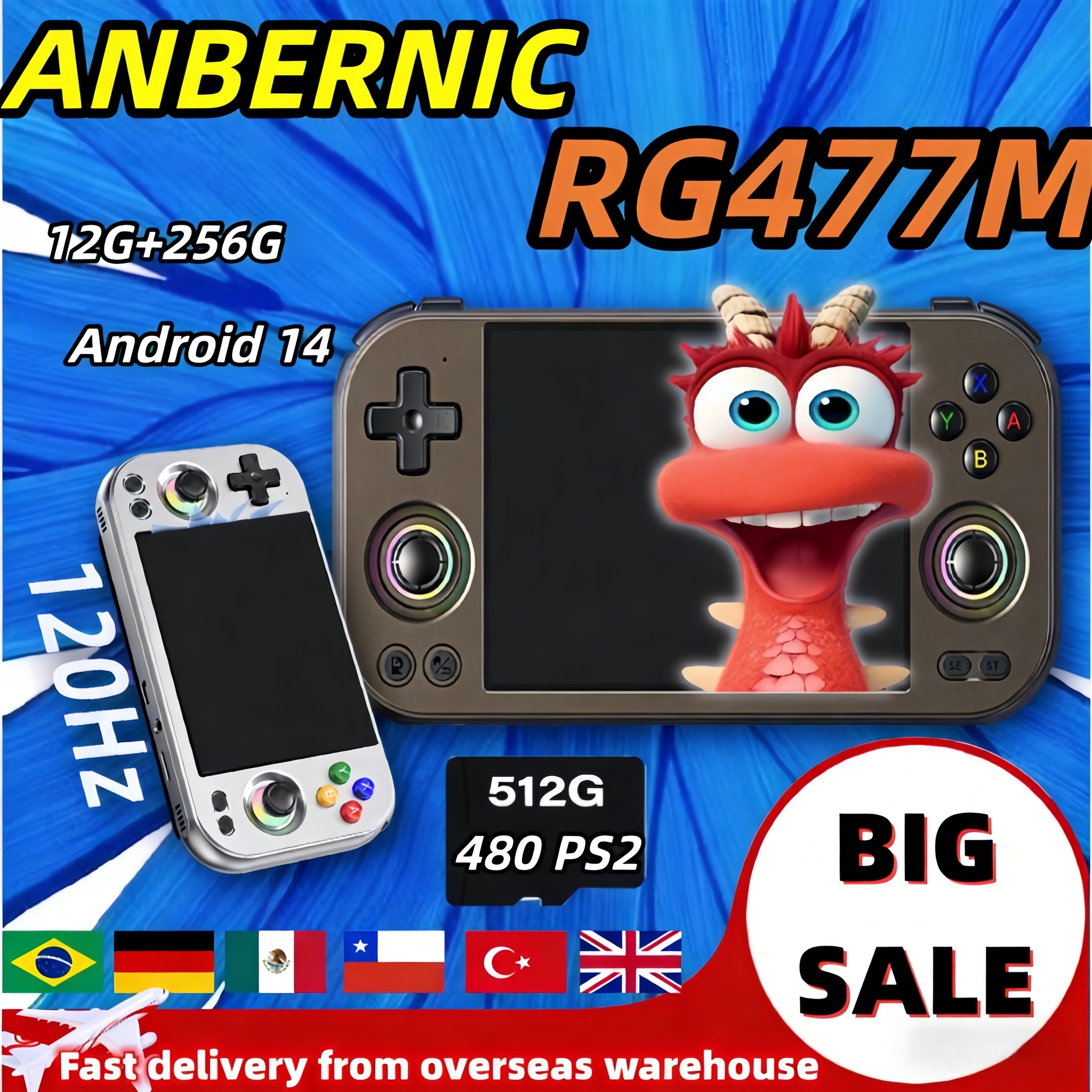 ANBERNIC RG 477M Retro Video G - Retro Gaming Gameboy reseña y precio