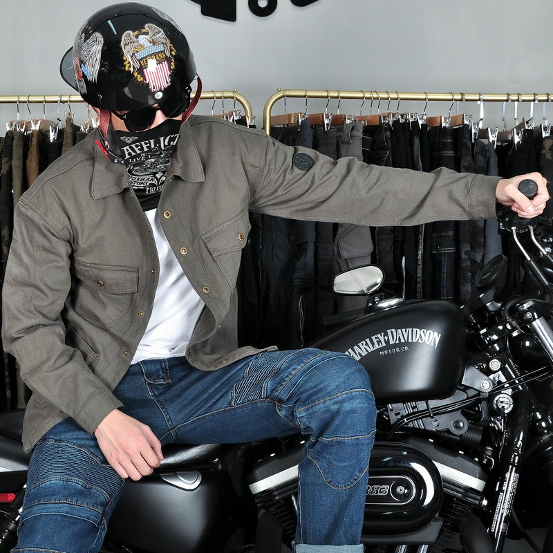 Retro Motorcycle Shirt Four Se - Retro Gaming Jacket reseña y precio