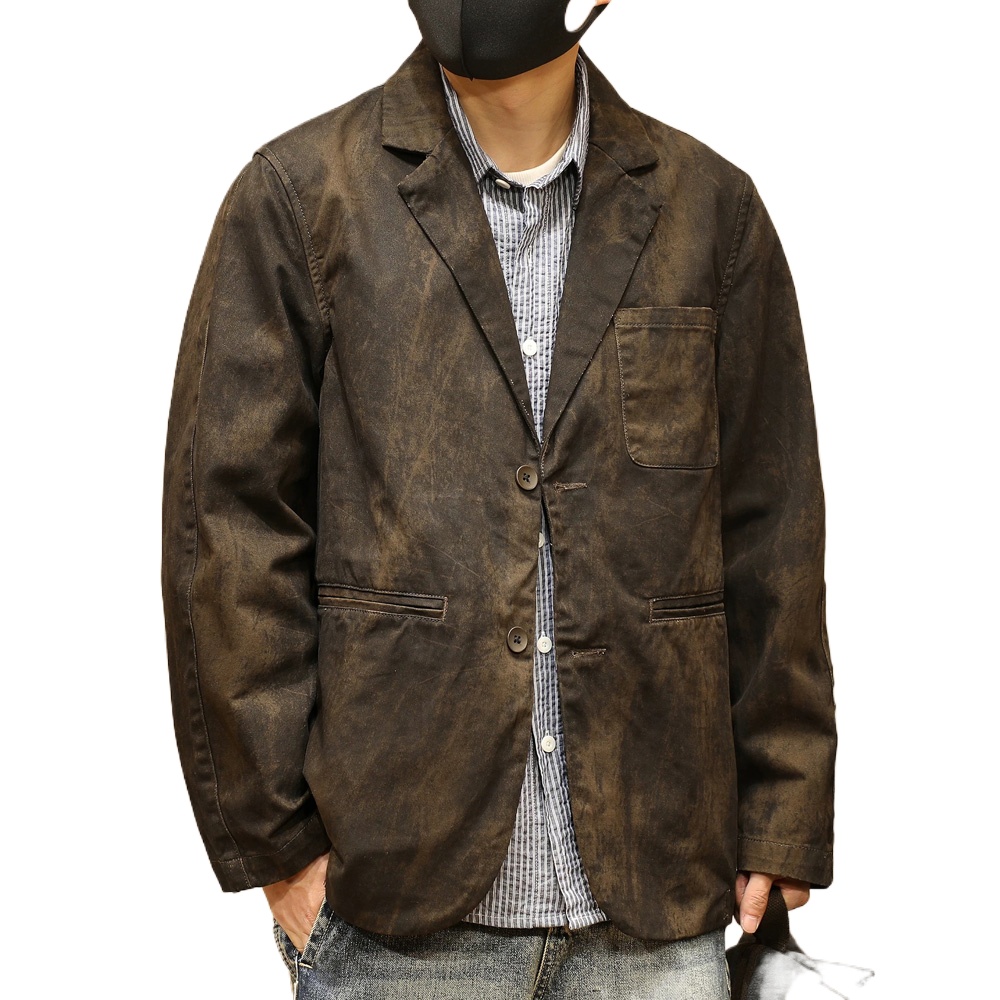 Men Washed Cotton Retro Old Di - Retro Gaming Jacket reseña y precio