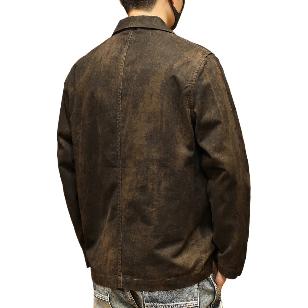 Men Washed Cotton Retro Old Di - Retro Gaming Jacket reseña y precio