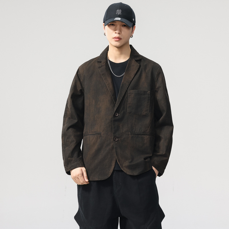 Men Washed Cotton Retro Old Di - Retro Gaming Jacket reseña y precio