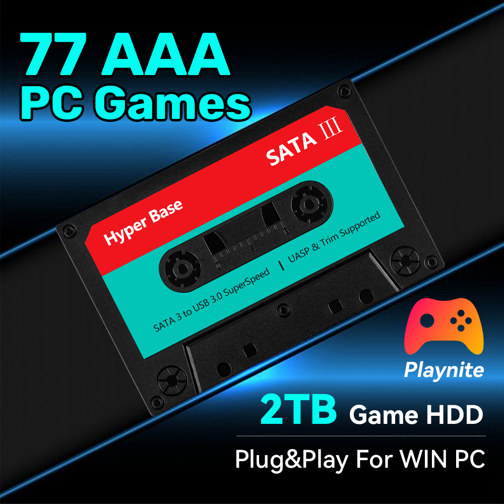 2TB Game Hard Drive With 77 PC - Retro Gaming Hdd reseña y precio