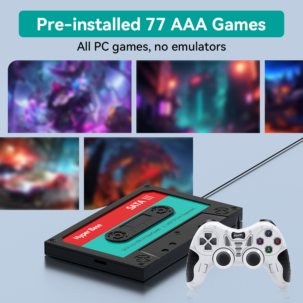 2TB Game Hard Drive With 77 PC - Retro Gaming Hdd reseña y precio