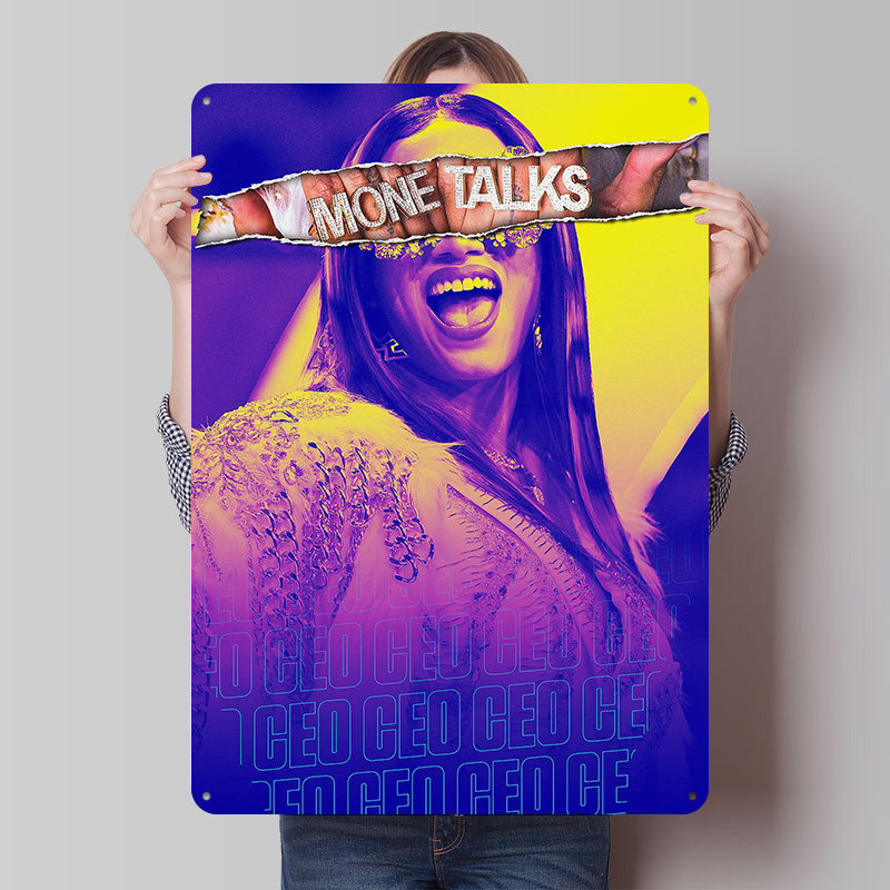 Mone Talks Metal Poster Custom - Retro Gaming Talk reseña y precio