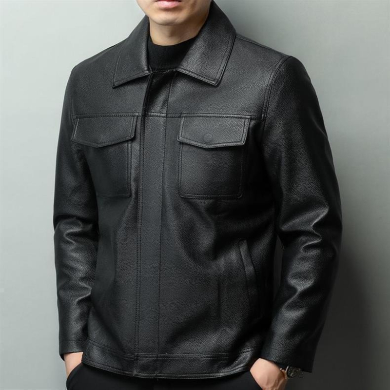 Vintage Brown Cowhide Leather  - Retro Gaming Jacket reseña y precio