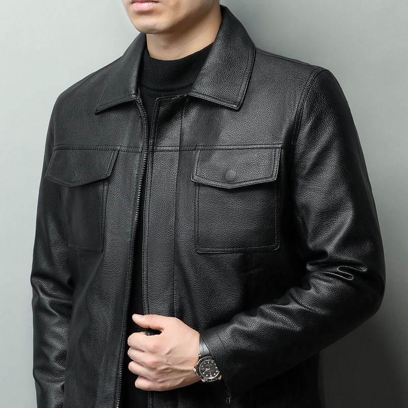 Vintage Brown Cowhide Leather  - Retro Gaming Jacket reseña y precio