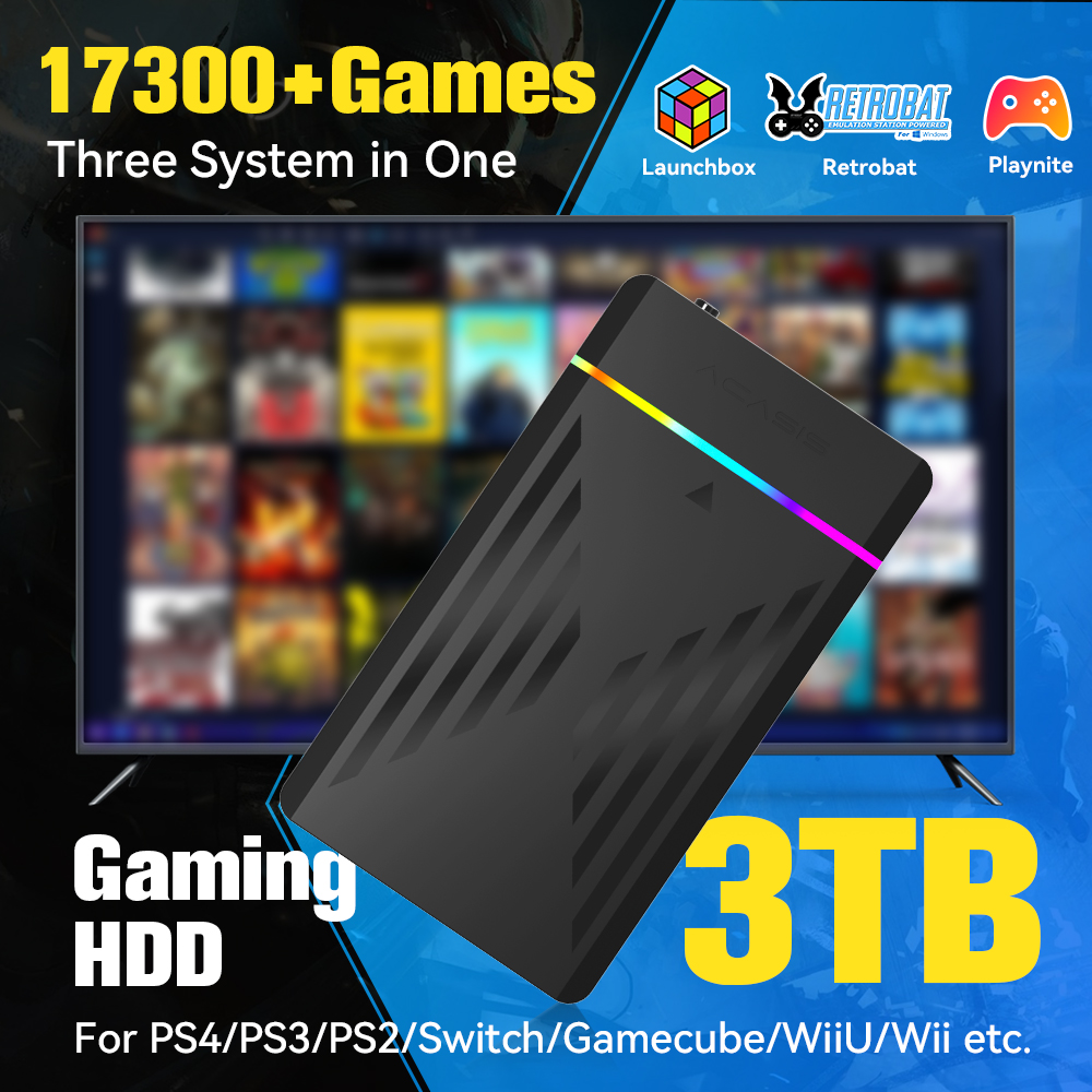 3TB Portable Gaming HDD Launch - Retro Gaming Hdd reseña y precio